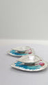 Pure Silver Blue Peacock Fancy Diya Pair 34.98g